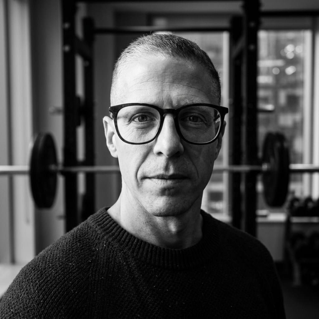 Stuart White in his gym